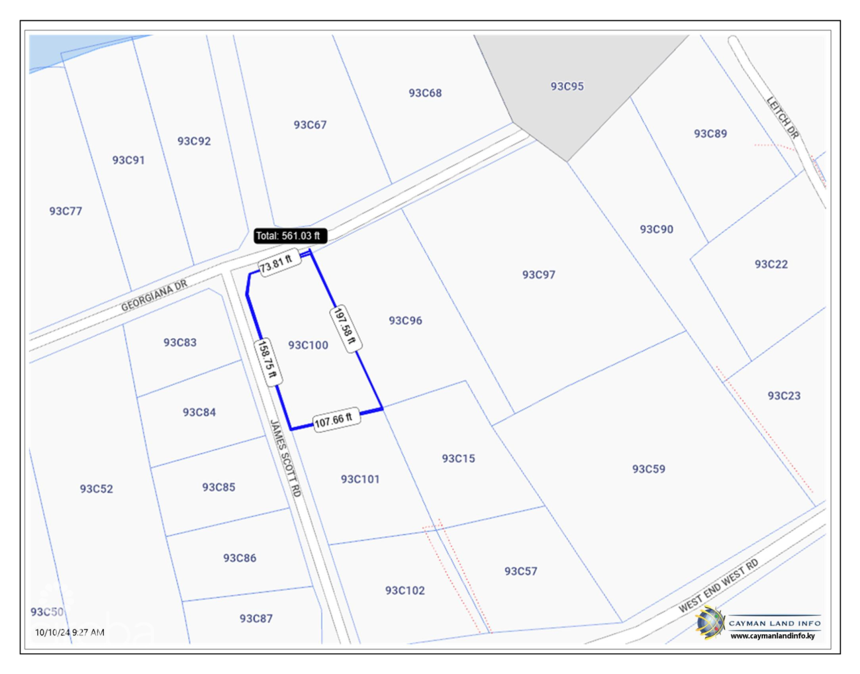 Prime West End Cayman Brac Land Parcel 100