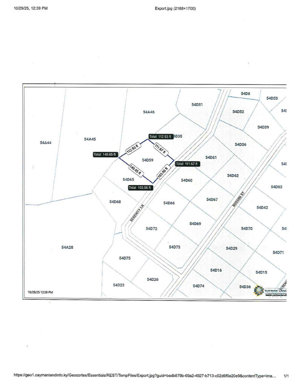 Oversized House Lot, Serenity Lane, Frank Sound Road