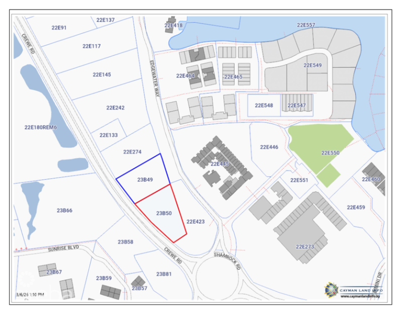 1.46 Acre Crewe Road/Grand Harbour Property. High Visibility!!!! - 1