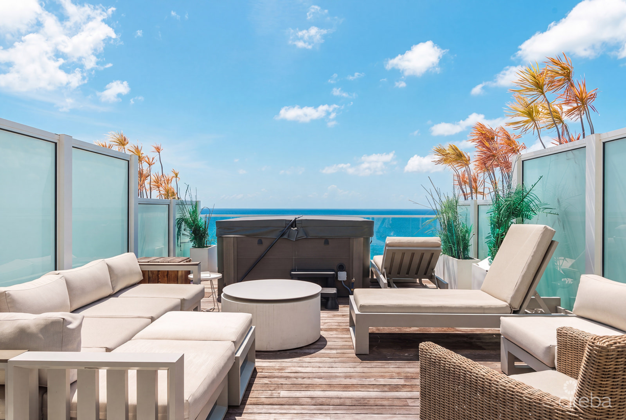 Three-Level Oceanfront Fin Penthouse  #30 Plus 2 Garages